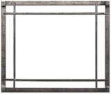 40" Distressed Pewter Rectangle Forged Iron Inset DFF40CPD