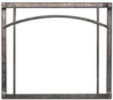 Empire Hearth 35" Distressed Pewter Arched Forged Iron Inset DFF35RPD