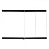 Empire Hearth 34" Black Standard Bi-Fold Glass Doors BDB34BL