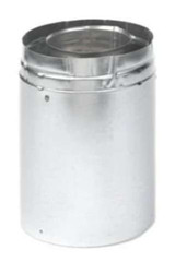 Empire Hearth Duravent 4"- 6 5/8" Double Wall 8 1/2" Pipe Extension Galvalume Vent Pipe (3" - 7") 46DVA-08A