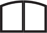 Empire Hearth 32" Vent-Free Black Arch Door Set VFR32SCBL