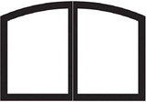 Empire Hearth 32" Vent-Free Black Arch Door Set VBR32TCBL