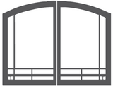 Empire Comfort Systems 42" Vent-Free Hammered Pewter Mission Arch Door Set VBR42TMHP