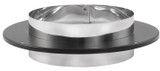 DuraVent 6"/8" Black  Chimney Adapter with Trim (SS inner, black outer) 6DVL-ADT