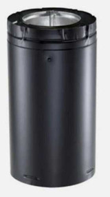 Duravent 4"- 6 5/8" Double Wall 12" Black Galvalume Vent Pipe 46DVA-12B