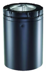 Duravent  4"- 6 5/8" Double Wall 17" - 24" Pipe Extension Black Galvalume Vent Pipe (15-1/2" - 22-1/2") 46DVA-24TAB