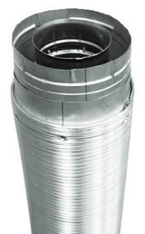 Duravent 4"- 6 5/8" Double Wall 120" Concentric Flex Galvalume Vent 46DVA-120FF