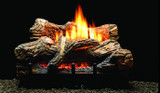 Empire 18" Flint Hill Natural Gas Manual Ignition Ceramic Fiber Log Set and Burner VFDM18LBN