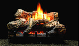 Empire Hearth 24" Vent-Free Flint Hill Natural Gas Manual Ignition Ceramic Fiber Log Set and Burner VFDM24LBN
