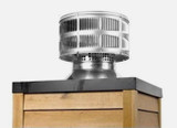 HHT Round termination cap with storm collar TR444
