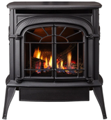 Vermont Castings Intrepid IFT Direct Vent Natural Gas Free-Standing Fireplace INDVR-IFT