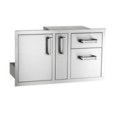 Fire Magic 53816SC Premium Flush Access Doors with Platter Storage and Double Drawers