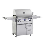Fire Magic Echelon Diamond 30" Grill with Analog Thermometer & Single Side Burner E660s-8