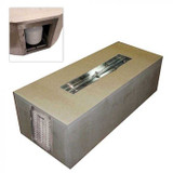 HPC Fire 80 x 24" Rectangular Fire Pit Enclosures UST80X24/48MLFPKCEK-LP