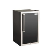 Fire Magic Black Diamond Edition Island (35" x 108") - Smoke Base With Polished Black Lava Counter & Refrigerator Cutout