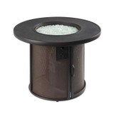 Outdoor Greatroom Brown Stonefire Round Gas Fire Pit Table SF-32-K
