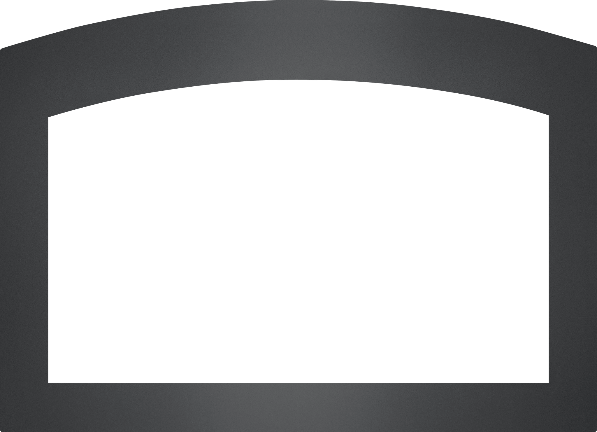 Napoleon Faceplate - Small Arched 4-Sided, 2.5 inch Charcoal (for 3-Sided Backerplate)for Oakville 3 Series SACH4F3B3