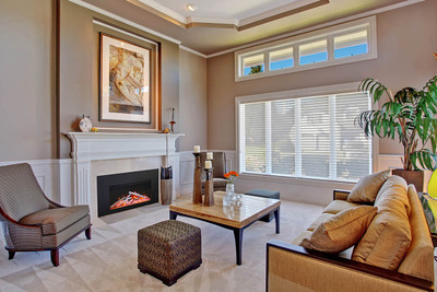 Amantii Traditional - 3 Sided Trim Kit for the TRD-26 | TRD-26-3 — accessory; installation view may include separately sold fireplace