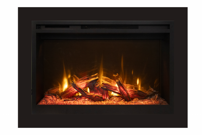 Amantii Fire & Ice RusticStone - 4 Sided Trim Kit for the RS36 | RS36-4 — accessory; installation view may include separately sold fireplace