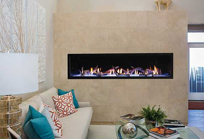 Empire Hearth 72" Boulevard Direct Vent Linear Fireplace DVLL72BP90
