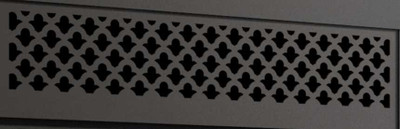 Valcourt Black Arabesque Style Louver VA10LS07