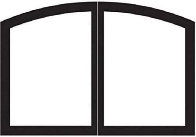 Empire Hearth 42" Vent-Free Black Arch Door Set VBR42SCBL