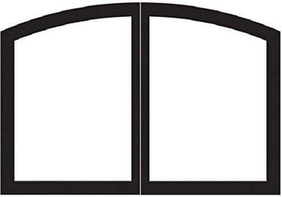 Empire Hearth 32" Vent-Free Black Arch Door Set VBR32TCBL