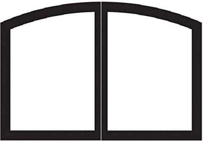 Empire Hearth 32" Vent-Free Black Arch Door Set VBR32GCBL