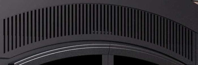 Valcourt Lafayette Arched Black Arched Urban Style Louver Set VA10L08