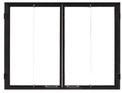 HHT Black Bi-Fold Glass Doors DFG4050BK