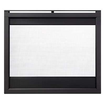 HHT Black Firescreen front FS-TWI-BK