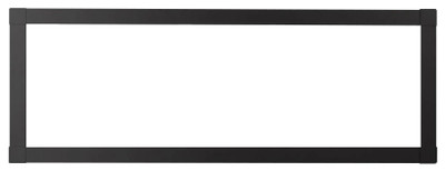 Monessen Fireplaces Artisan 72" Contemporary Satin Black Front AVFL72CFSB