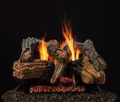 HHT 4-piece Fiber Ceramic log set for use with 30" Radiant Burner DUZY2LS-30