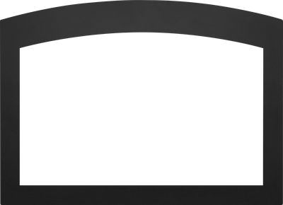 Napoleon Faceplate - Small Arched 4-Sided, 2.5 inch Black (for 3-Sided Backerplate) for Oakville X4 SABK4F3B4