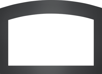 Napoleon Faceplate - Small Arched 4-Sided, 2.5 inch Charcoal (for 3-Sided Backerplate)for Oakville 3 Series SACH4F3B3