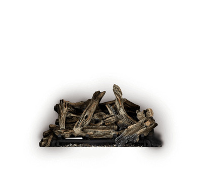 Napoleon Elevation X 36 High Definition Driftwood Log Kit with Glowing Embers and Charcoal DLKEX36
