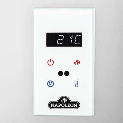 Napoleon W370-0317 optional electric wall-mount control — manufacturer image with white cover