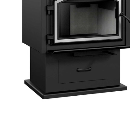 Empire Stove Pedestal with Ash Pan, Black WP1BL