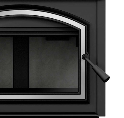 Empire Stove Door Overlay, Nickel WD1NB