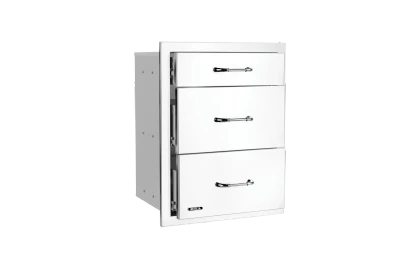Bull Drawer, Triple, 2+1 Stainless Steel w/ Reveal  58120
