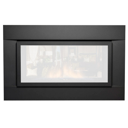 Sierra Flame Black Surround (without access panel)-41 1/2" W x 25 3/4" H | PALISADE-36-SURR — accessory shown installed; fireplace not included