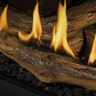 Napoleon Log Kit - Standard Split Oak Logs, Charcoal — OLKBLP76