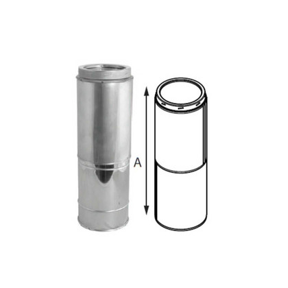 Duravent DuraTech 6" Diameter Adjustable Pipe (14"-21") 6DT-21TASS