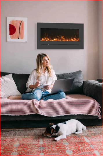Amantii 26" Wall Mount/Flush Mount Electric Fireplace WM-FML-26-3223-STL