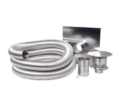 Napoleon Compressed Aluminum Flexible Gas Liner Kit 30ft Length, 3" Diameter GAKIT330