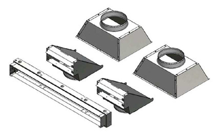 Napoleon Ducted Heat Management Front Discharge Kit (62/74) DHMF6274