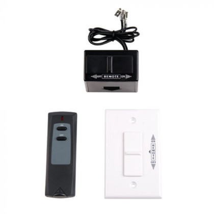 On/Off Remote and Receiver with White Wall Plate RCKIT4001