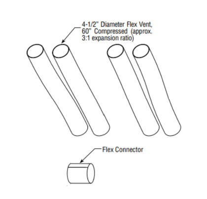 HeatFlo Flex Extension Kit, 60" length HTFLO-EK-4.5