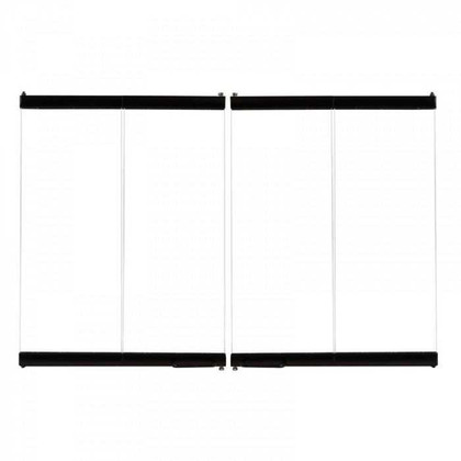 42" Black Standard Bi-Fold Glass Door BDB42