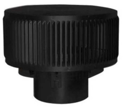 Superior Round Top with Louvers - Black RLT-8DM-K